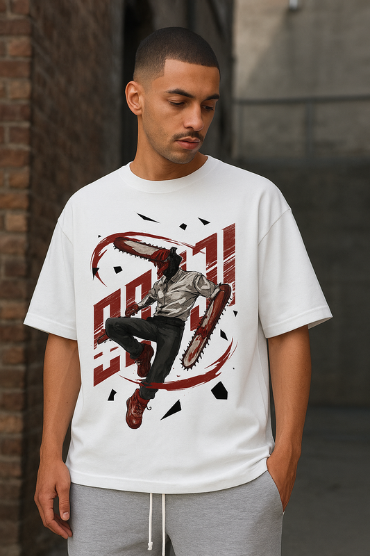 PrimeLoop™ 240GSM Oversized Drop-Shoulder Tee – 100% Cotton BioWash Fabric